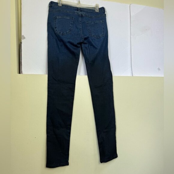 Maison Margiela MM6 Gradient ColorBlock Jeans Cotton Stretch Slim Zip Pockets 36 - Picture 2 of 16